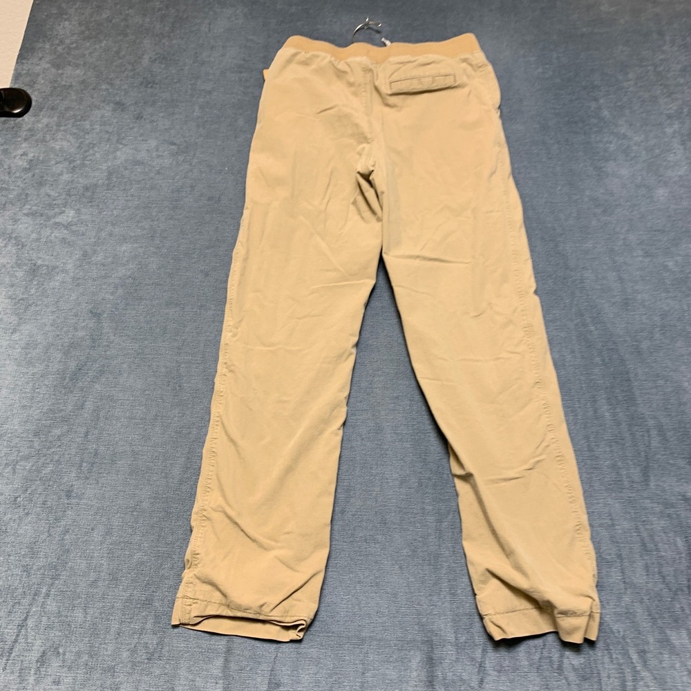 Lands' End Pants Boys XL 14-16 Beige Slash Pockets Straight Leg Drawstring Waist